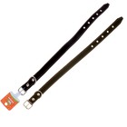 Ошейник кожаный двухслойный, 65 х 3 см, ОШ 40-55 см, микс цветов - Фото 5