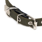 Ошейник брезентовый однослойный, 50×2 см, ОШ 25-35 см, хаки - Фото 4
