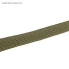 Ошейник брезентовый однослойный, 57×2.5 см, ОШ 35-45 см, хаки - Фото 5