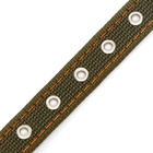 Ошейник брезентовый двухслойный, 54×2.5 см, ОШ 35-45 см, хаки - Фото 6