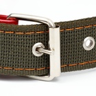 Ошейник брезентовый двухслойный, 72×3.5 см, ОШ 45-60 см, хаки - Фото 5