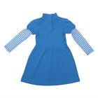 Платье для девочки, рост 128 см, цвет голубой, принт полоска Л529_Д - Фото 6
