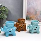 Аромалампа для эфирных масел «Слоненок», керамика, глянец, 9×9.5×6 см, МИКС - Фото 2