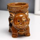 Аромалампа для эфирных масел «Слоненок», керамика, глянец, 9×9.5×6 см, МИКС - Фото 6