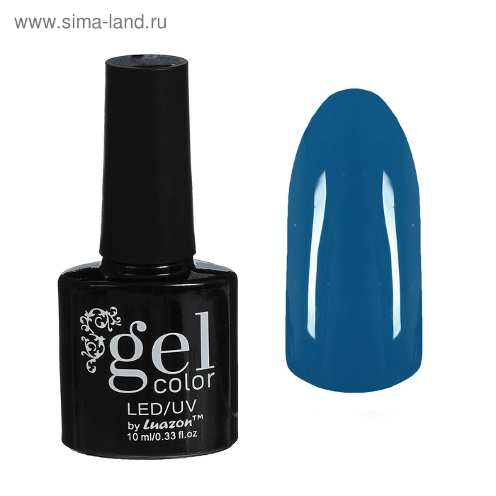 Гель-лак для ногтей трёхфазный LED/UV, 10мл, цвет В2-018 насыщенный синий - Фото 1