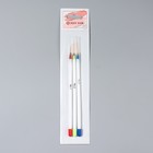 Набор кистей для дизайна ногтей «Волос», 3 шт, 18 см, цвет белый - Фото 5