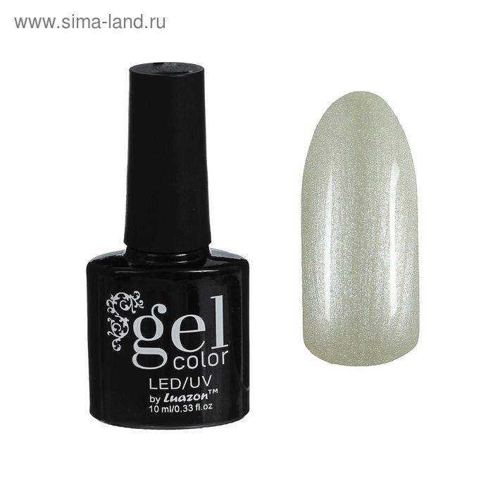 Гель-лак для ногтей трёхфазный LED/UV, 10мл, цвет В2-061 белый перламутровый - Фото 1