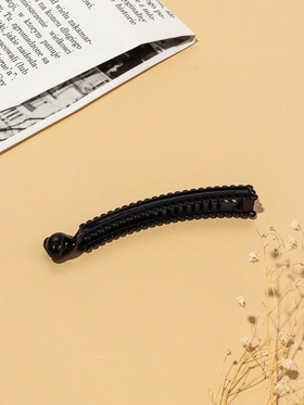 Банан для волос «Классика», петельки, 9.5 см, чёрный (комплект 12 шт)