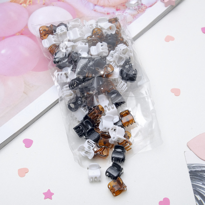 Крабик для волос«Мини», набор 100 шт., простой, 1 см, МИКС