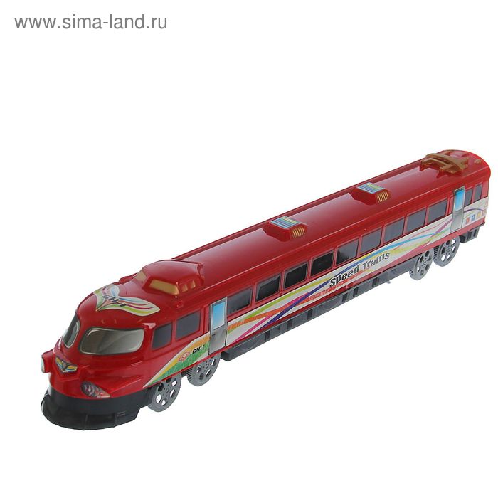 Поезд инерционный "Экспресс", цвета МИКС в пакете - Фото 1