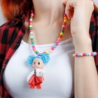 Набор детский «Выбражулька» 2 предмета: кулон, браслет, куколки, МИКС - Фото 1