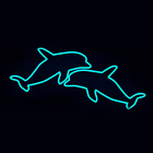 Светодиодное панно "Дельфин", 200 х 960 х 4 см, 16 Вт - Фото 4