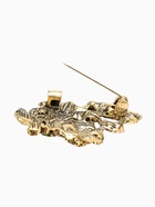 Брошь «Цветок» орхидея, цвет фиолетово-зелёный в чернёном золоте  (артикул 236212)  большой выбор товаров оптом и в розницу по низким ценам с доставкой