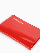 Обложка для паспорта, тиснение фольгой, гладкая, красная - Фото 3