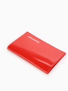 Обложка для паспорта, тиснение фольгой, гладкая, красная - Фото 4