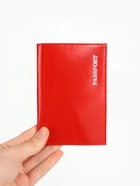 Обложка для паспорта, тиснение фольгой, гладкая, красная - Фото 5