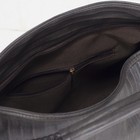 Сумка женская на молнии, отдел с перегородкой, наружный карман, цвет коричневый - Фото 3