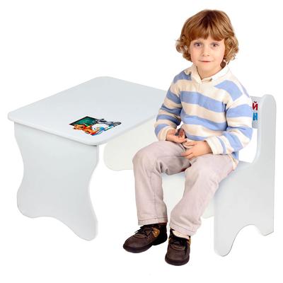 Комплект детской мебели «Забавные животные», цвет белый