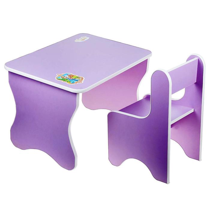 Комплект детской мебели «Принцесса», цвет фиолетовый - Фото 1