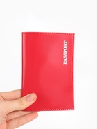 Обложка для паспорта, натуральная кожа, тиснение, розовая - Фото 5