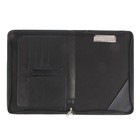 Пaпка деловая, искусственная кожа, 360 х 260 х 30 мм, «Люкс», Канцбург, с металлическим прижимом, чёрная - фото 809627957