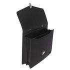 Портфель деловой 350×260×100 мм, текстильный, 2 отделения «Ладога» комбинированный чёрный 1С112 - Фото 3