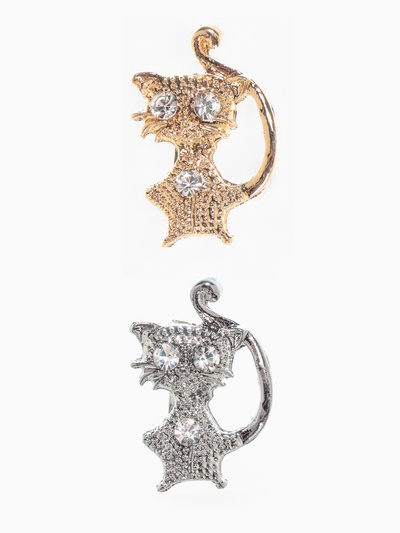 Брошь «Кошка», МИКС