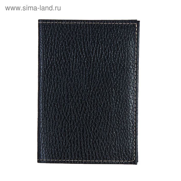 Обложка для автодокументов, чёрный флотер - Фото 1