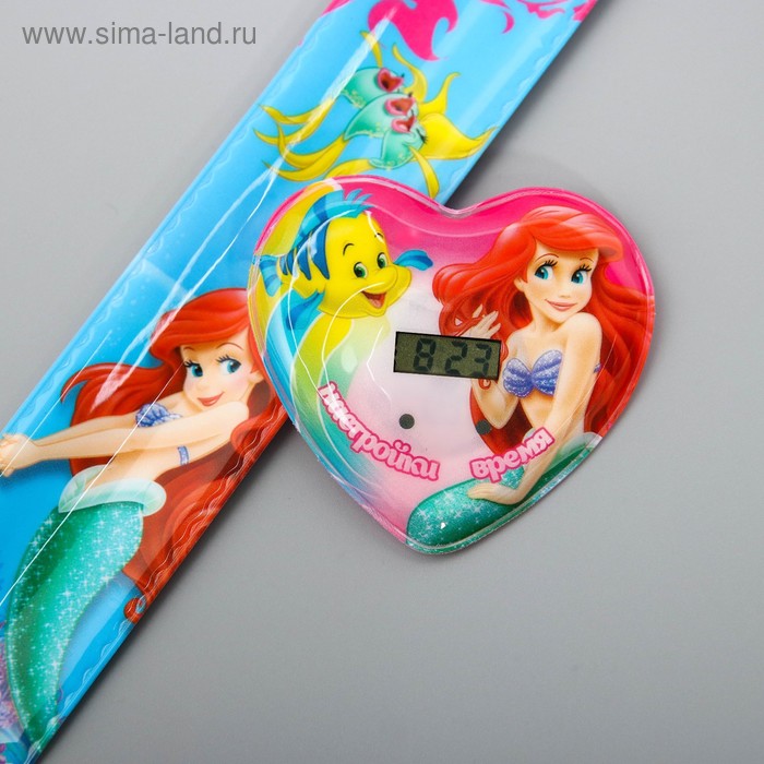 Часы наручные электронные "Принцессы" Русалочка, 22,5 х 4,5 см - Фото 1