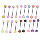 Пирсинг в язык «Леденцы» штанга, L=1.9 см, МИКС - Фото 2