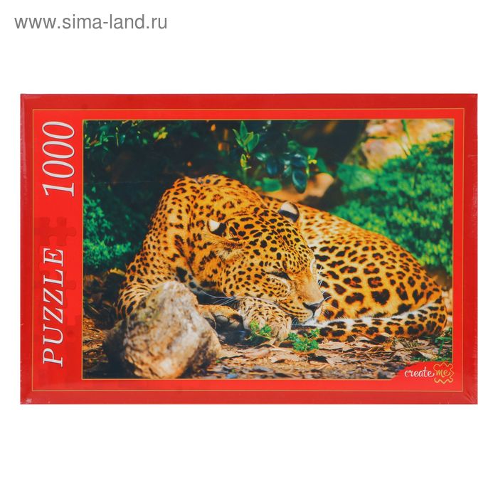 Пазлы "Леопард", 1000 элементов - Фото 1