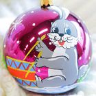 Шар "Зайка с барабаном" 100 мм микс - Фото 2