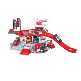 Игровой набор «Служба спасения 911», 2 уровня, вертолетная площадка, в пакете