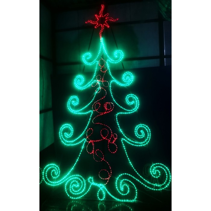 Светодиодное панно "Ель сказочная", 300 х 180 х 10 см, 100 Вт - Фото 1