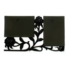 Фоторамка пластик на 2 фото 10х15 см "3 розы" чёрная 34х20 см - Фото 4