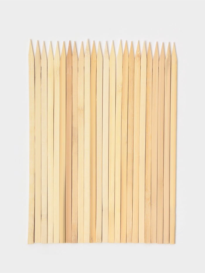 Набор шампуров Доляна, 30 см, 20 шт., бамбук - Фото 1