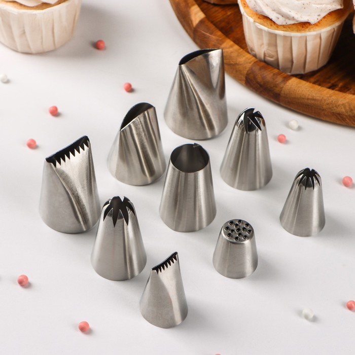 Набор насадок кондитерских, 9 шт. - Фото 1