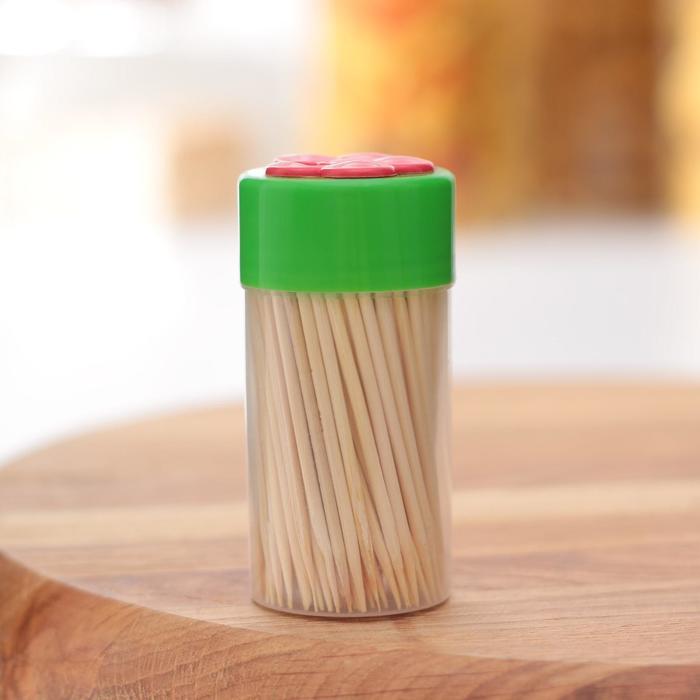 Зубочистки «Цветок», 150 шт., МИКС - Фото 1