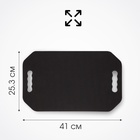 Зеркало с ручками, 20×28/25.3×41 см, чёрное - Фото 2