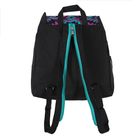 Рюкзак молодёжный на стяжке шнурком "Лиза", 1 отдел, 2 наружных кармана, чёрный - Фото 4