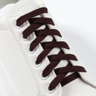 Шнурки для обуви, пара, плоские, 7 мм, 120 см, цвет коричневый - фото 5952085