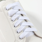 Шнурки для обуви, пара, плоские, 8 мм, 120 см, цвет белый - фото 24981336