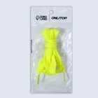 Шнурки для обуви, пара, плоские, 9 мм, 120 см, жёлтые, неоновые - Фото 5