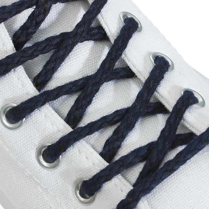 Шнурки для обуви, пара, круглые, d = 5 мм, 160 см, цвет синий - Фото 1
