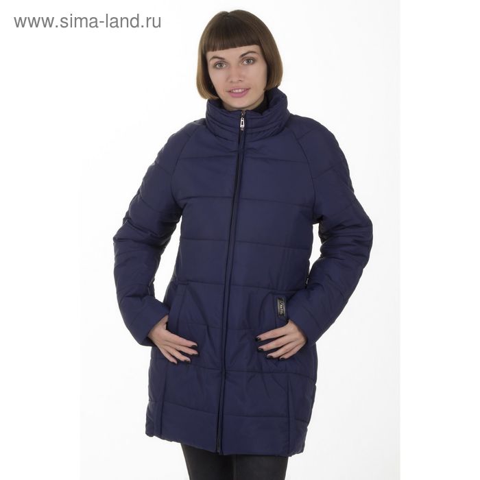 Куртка женская, размер 50, рост 168, цвет синий (арт. 71 С+) - Фото 1
