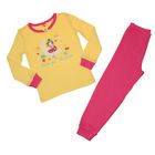 Пижама для девочки, рост 116 см (60), цвет жёлтый/розовый CAK 5250_Д - Фото 1
