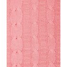 Плед вязаный, размер 140х180 см, цвет розовый - Фото 2