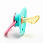 Соска-пустышка латексная ортодонтическая «Нежность» с кольцом, от 0 мес., цвета МИКС - Фото 2