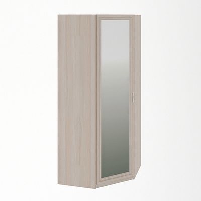 Шкаф угловой «Остин», 830×830×2000 мм, цвет шимо светлый/белый