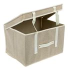 Короб стеллажный для хранения с крышкой 40х30х25 см, цвет жемчужный - Фото 2